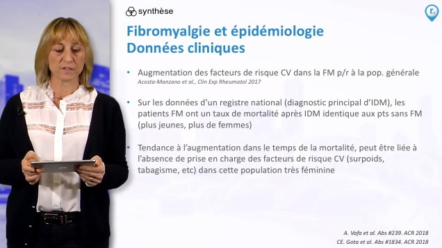 Pr Pascale Vergne-Salle présente la synthese de l'ACR 2018