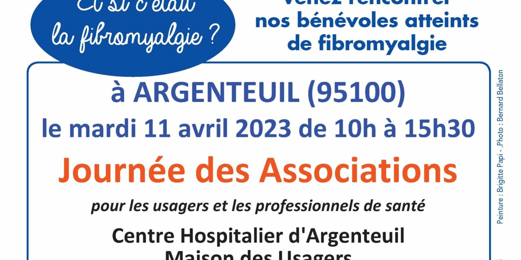 AFFICHE JOURNEE ASSOCIATIONS ARGENTEUIL 11 AVRIL 2023