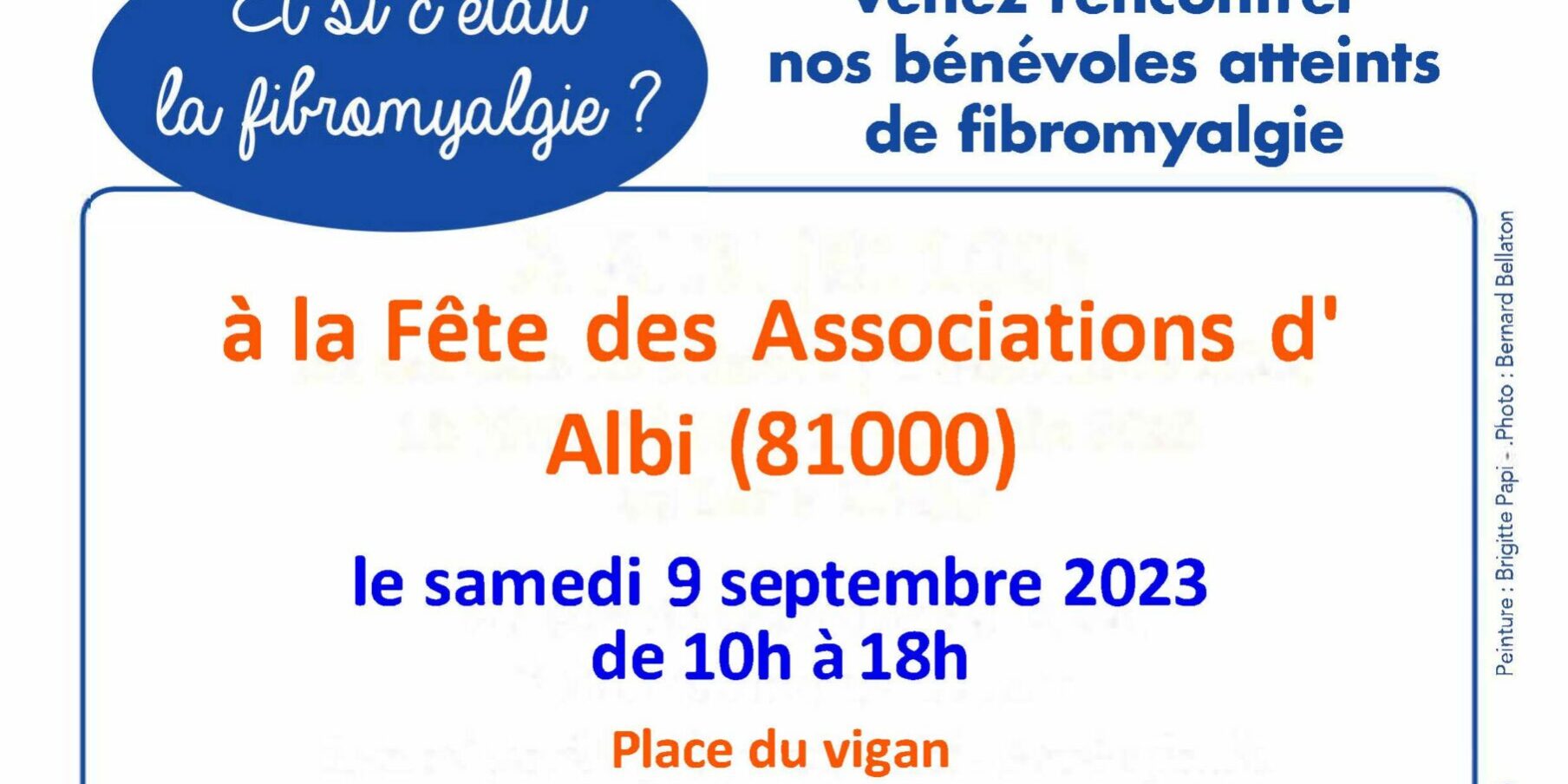 AFFICHE FORUM ASSOS ALBI 9 SEPTEMBRE 2023