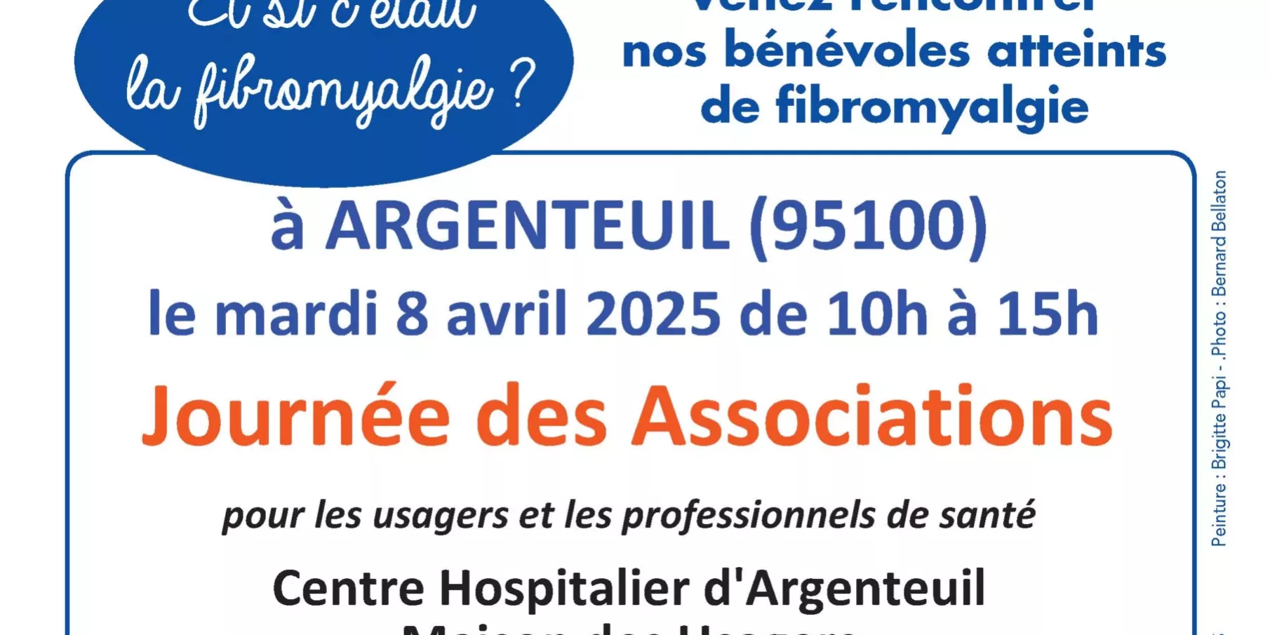 AFFICHE JOURNEE ASSOCIATIONS ARGENTEUIL 8 AVRIL 2025