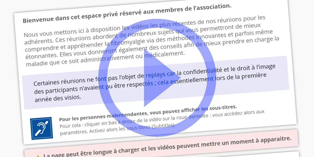 page archive des reunions