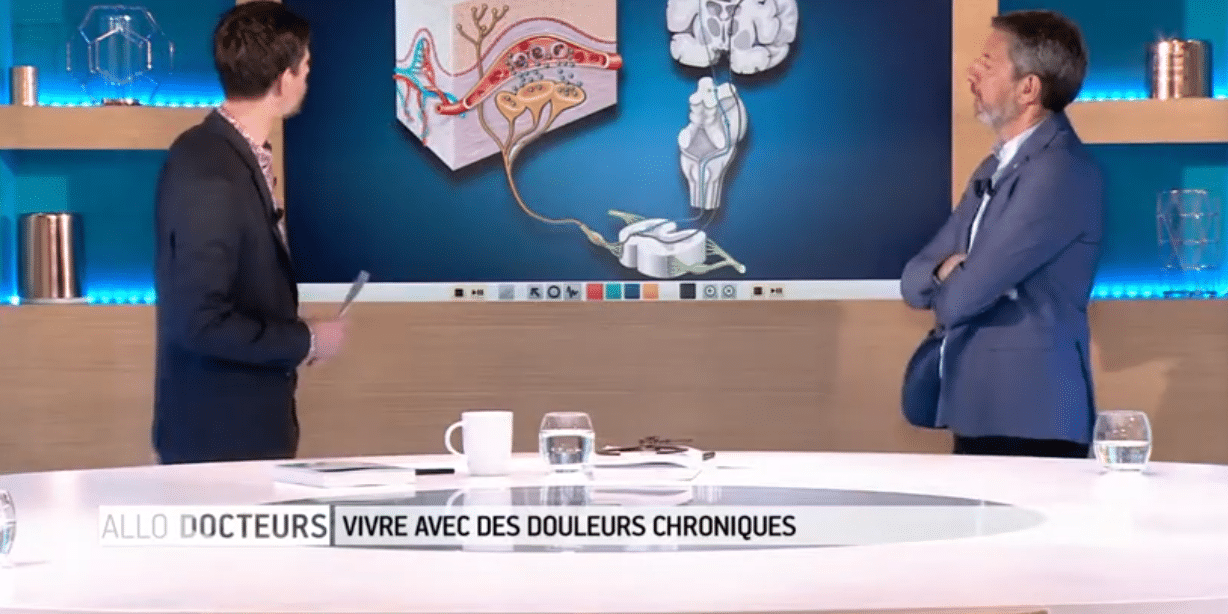 Michel Cymes et Philippe Charlier allo docteur Michel Cymes et Philippe Charlier expliquent le mécanisme de la douleur