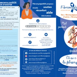 Dépliant sur la fibromyalgie et fibromyalgieSOS